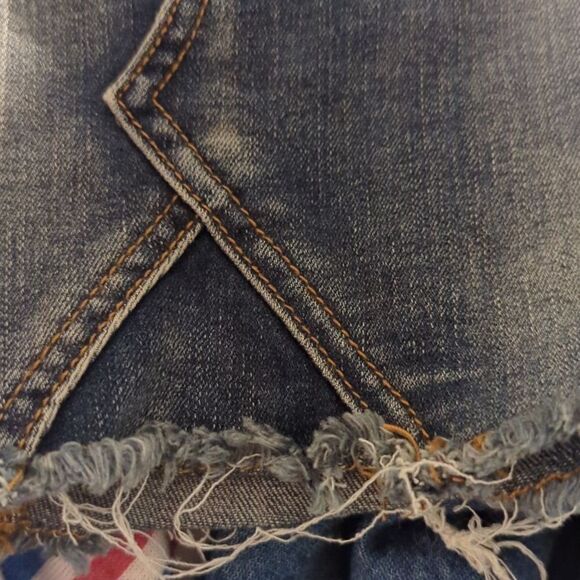 Indigo Rein‎ distressed denim skirt size 5 26 - Picture 6 of 6